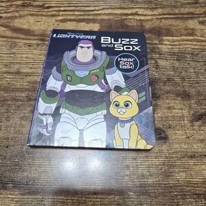 kids disney Pixar lightyear buzz and Sox hear Sox talk board book